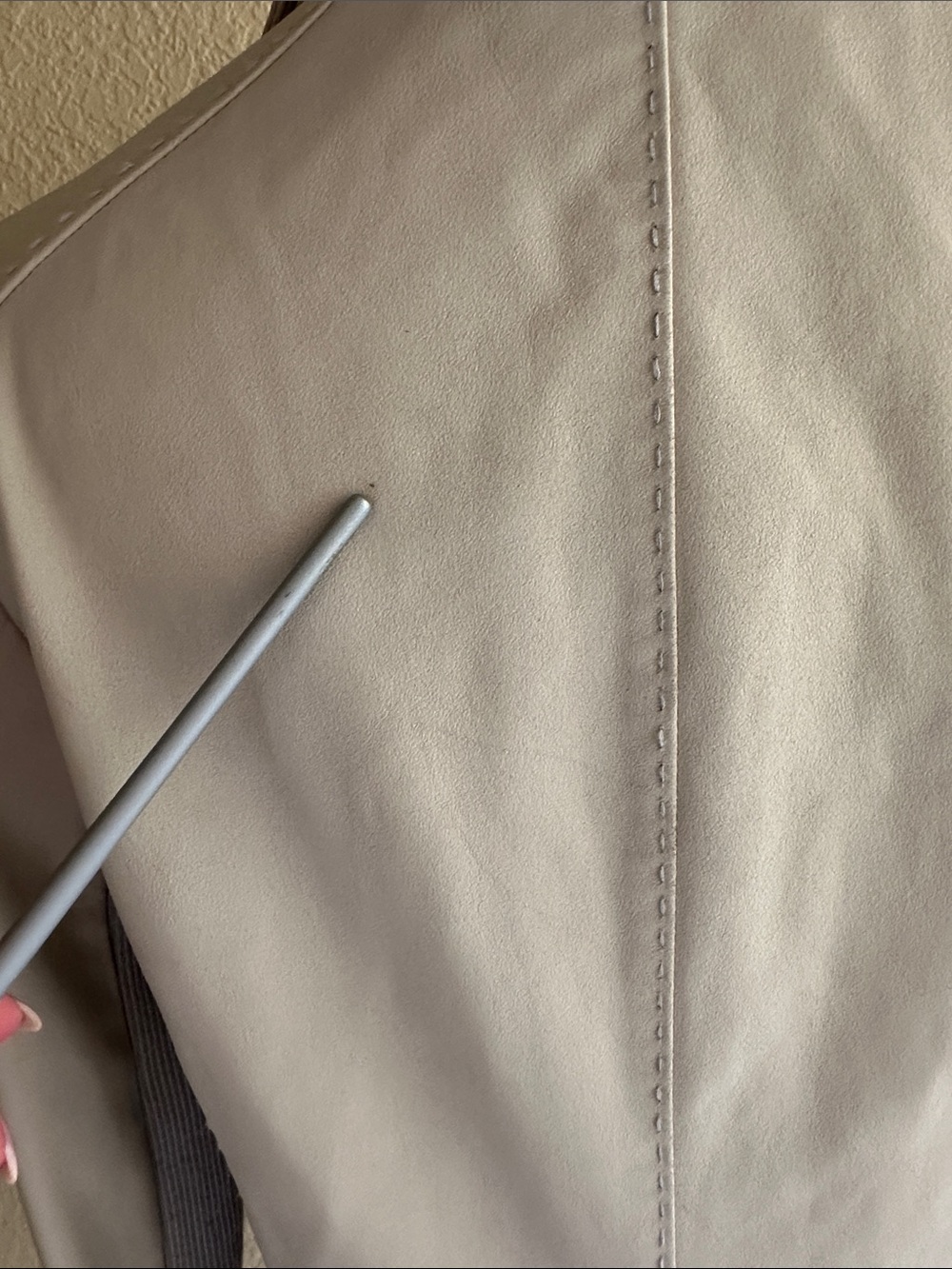 Vince Beige Asymmetrical Multiway Zip Leather Jacket - Picture 13 of 16
